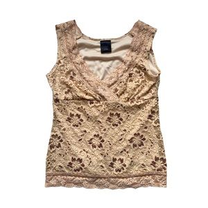 Y2K Brown & Cream Tank Top
